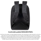 Hidden rear security pocket for wallet and passport