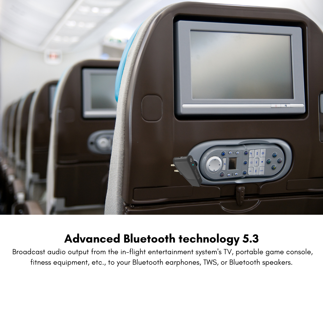 Travelmall Airplane Pro Headphone-Jack Bluetooth Adapter with Foldable –  Travelmall Switzerland