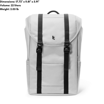 tomtoc VintPack-TA1 Vintage Laptop Backpack | 22L Military-Style Daypack | Fits 15.6-inch Laptop & 12.9-inch Tablet | Water-Resistant Travel Bag with YKK Adjusters & Side Access - Shop Now!