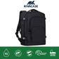 RIVACASE Tegel 8461 ECO Travel Laptop Backpack 17.3 inch in black – front view