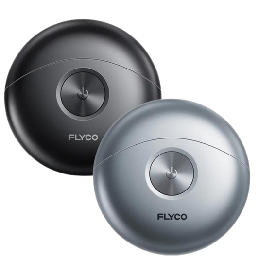 FLYCO FS891 Portable Electric Shaver — 2-Head Rotary, IPX7 Washable, 60-Minute Runtime