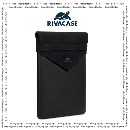 RIVACASE Cardiff 8505 black laptop sleeve for MacBook Pro 16 inch – front view