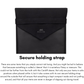Side view showing slim profile of MacBook Pro sleeve