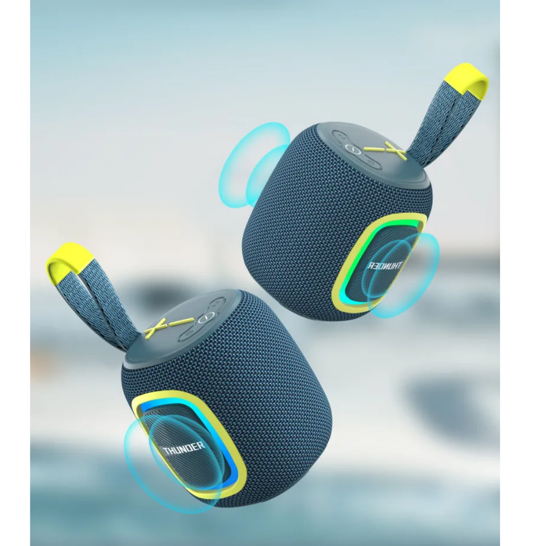 WiWU Thounder Speaker P25 Wireless Bluetooth Stereo sound Portable mobile Speaker-Blue
