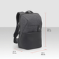 Slim and stylish RIVACASE 8861 RPET backpack side angle