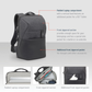 Slim and stylish RIVACASE 8861 RPET backpack side angle