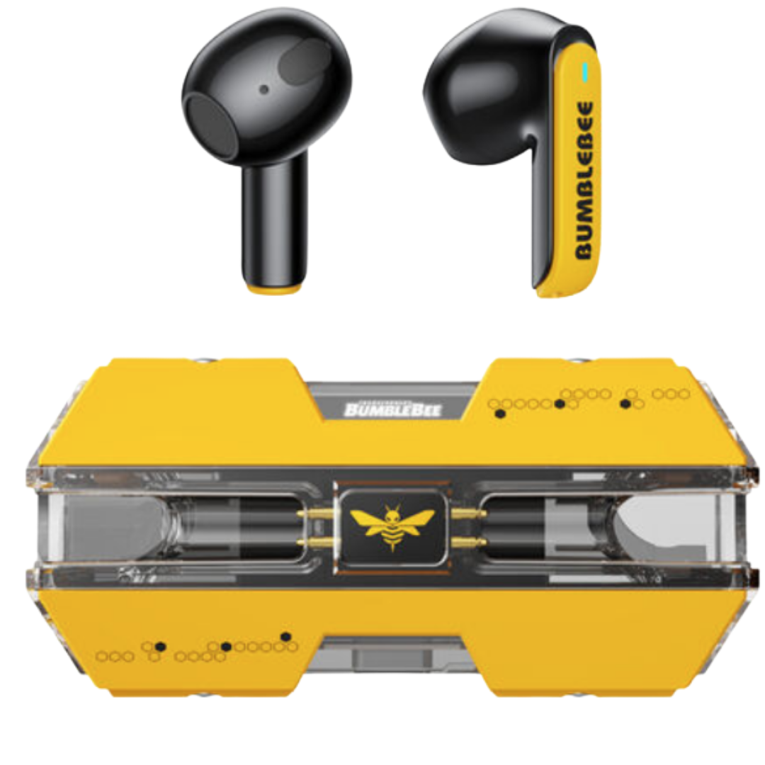 Transformers TF-T01 TWS Gaming Earphones Bluetooth 5.3 | Low Latency Dual Mode | 13mm HIFI Stereo Wireless Earbuds | Mecha Design Gaming Headset with Mic