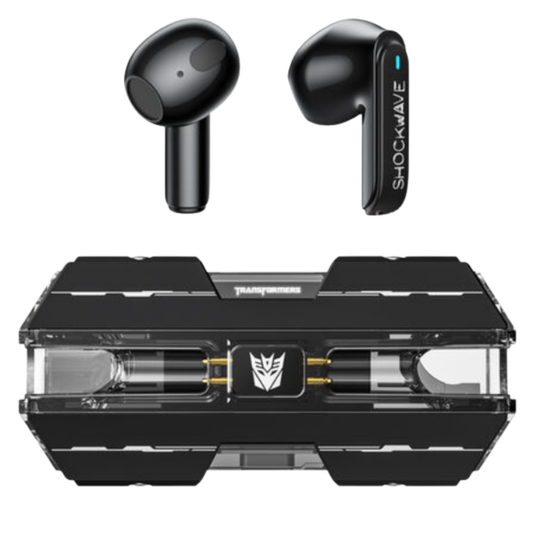 Transformers TF-T01 TWS Gaming Earphones Bluetooth 5.3 | Low Latency Dual Mode | 13mm HIFI Stereo Wireless Earbuds | Mecha Design Gaming Headset with Mic