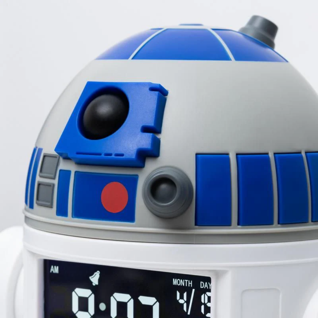 Paladone Star Wars R2-D2 Digital Alarm Clock | Officially Licensed Interactive Droid Bedside Clock | Plays Official Character Sounds | USB Powered Desktop Timepiece - Shop Now!