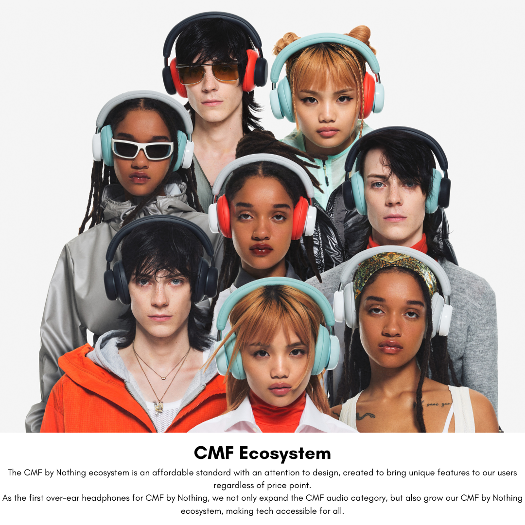 “Close-up of CMF Headphone Pro roller control and energy slider”

