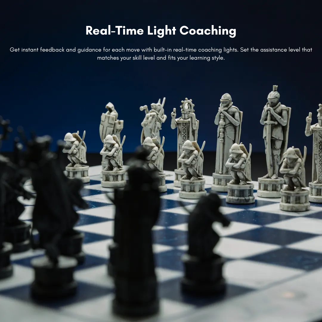 Official Harry Potter GoChess Wizard Mini Smart Electronic Chess Board | Film-Authentic Wizard's Chess Design | AI Light Coaching & 32 Difficulty Levels | Connects to Chess.com & Lichess - Shop Now!