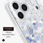 kate spade new york Flowerbed Blue MagSafe Case for iPhone 18 Pro Max 18 Pro Blue Floral Silver Glitter 12ft Drop
