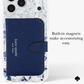 kate spade new york Flowerbed Blue MagSafe Case for iPhone 18 Pro Max 18 Pro Blue Floral Silver Glitter 12ft Drop