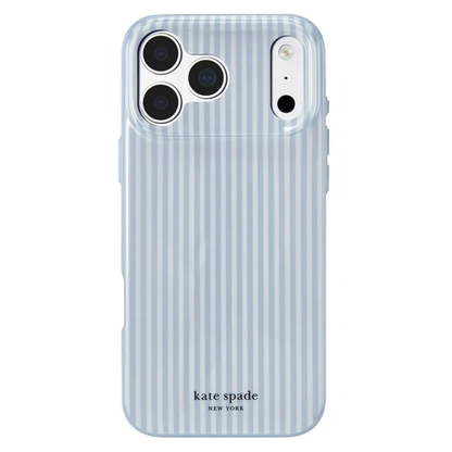 [Official Authentic] kate spade new york Diamond Blue Stripe MagSafe Protective Phone Case for iPhone 18 Pro / 18 Pro Max