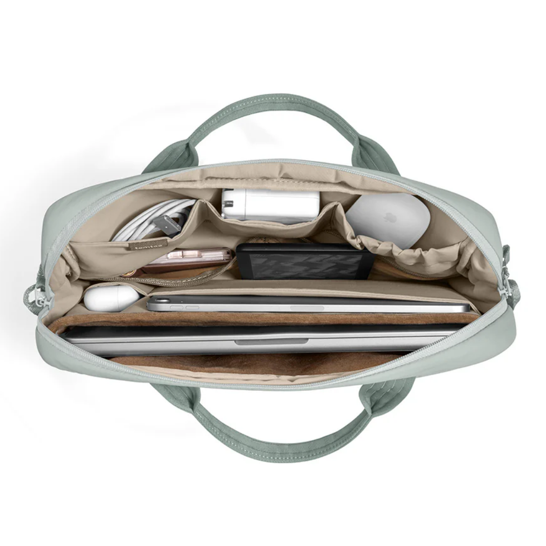 TOMTOC Terra A28 Puffy Laptop Sleeve Bag 13 14 16 Inch Lightweight Protective Carrying Case Soft Padded Waterproof Laptop Bag Travel Work