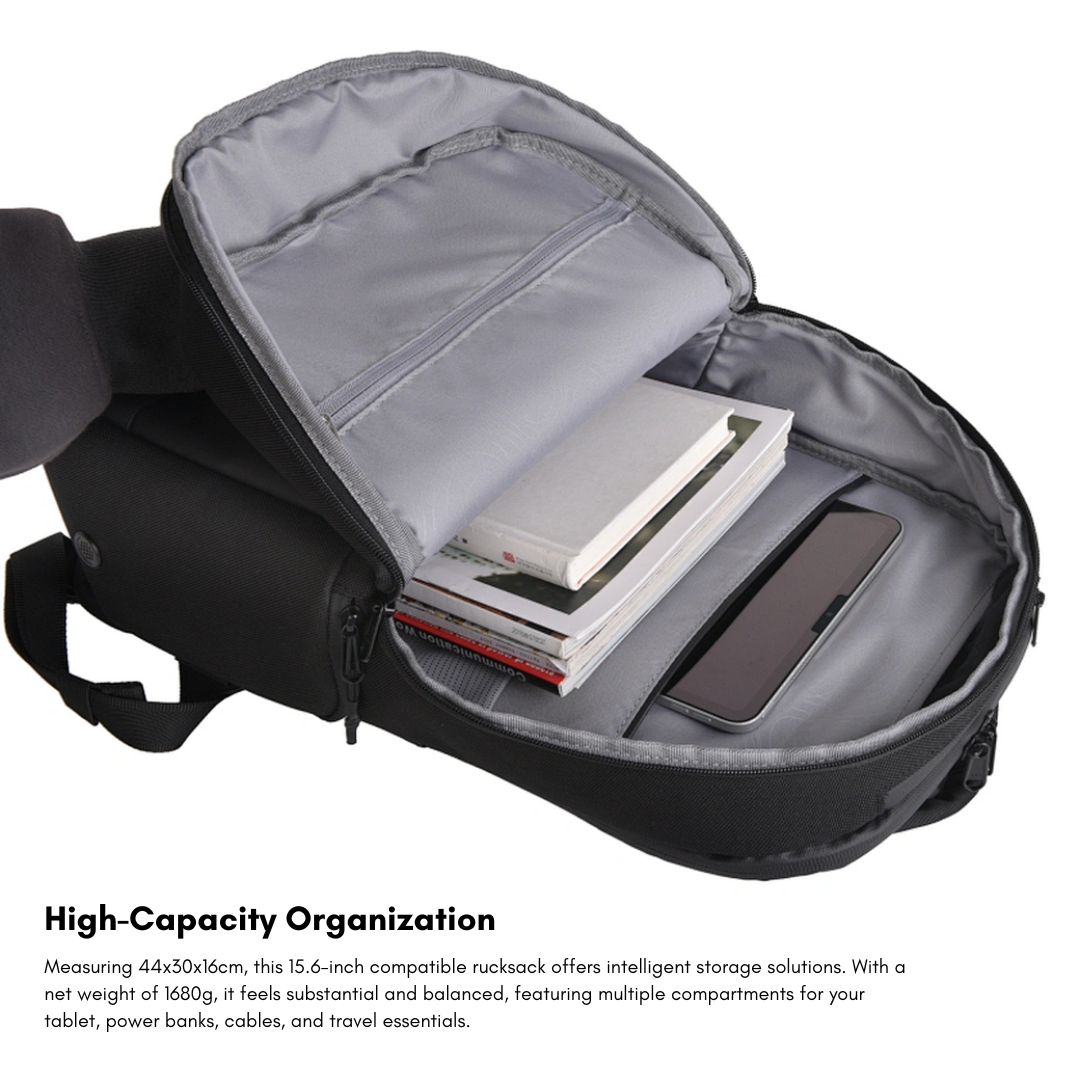 WiWU Warriors Backpack X Pro 15.6" Laptop Backpack | Heavy-Duty Waterproof Travel Bag | YKK Waterproof Zippers & Duraflex Buckle | Anti-Scratch Armored Rucksack for Business & Tech Professionals