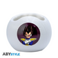 ABYstyle Dragon Ball Z 3D ceramic mug shaped like Vegeta’s Saiyan space pod, featuring Vegeta’s character artwork on the front, official anime merchandise.