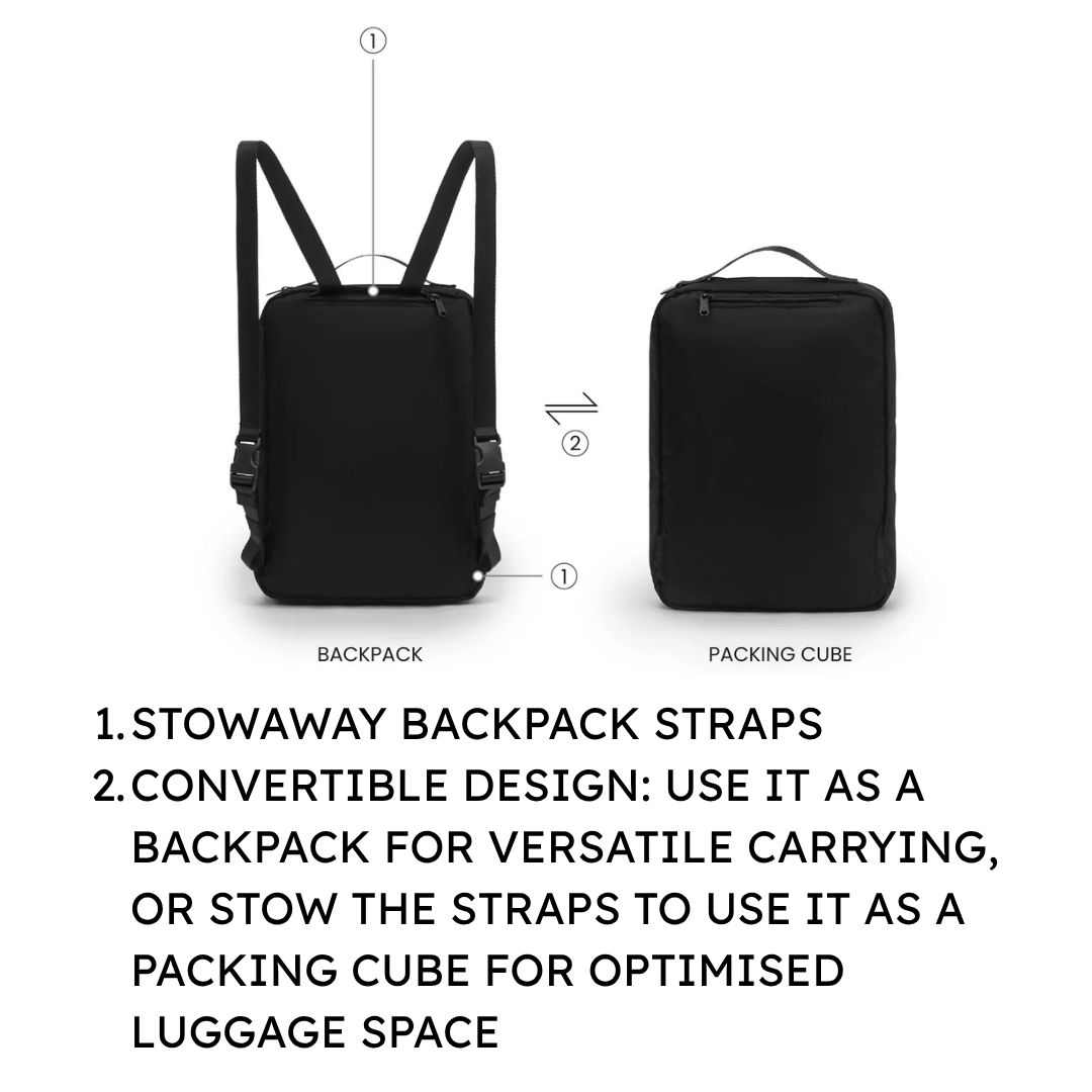 CabinZero Air Packing Cube Backpack 12L | 2-in-1 Convertible Travel Organizer & Lightweight Daypack