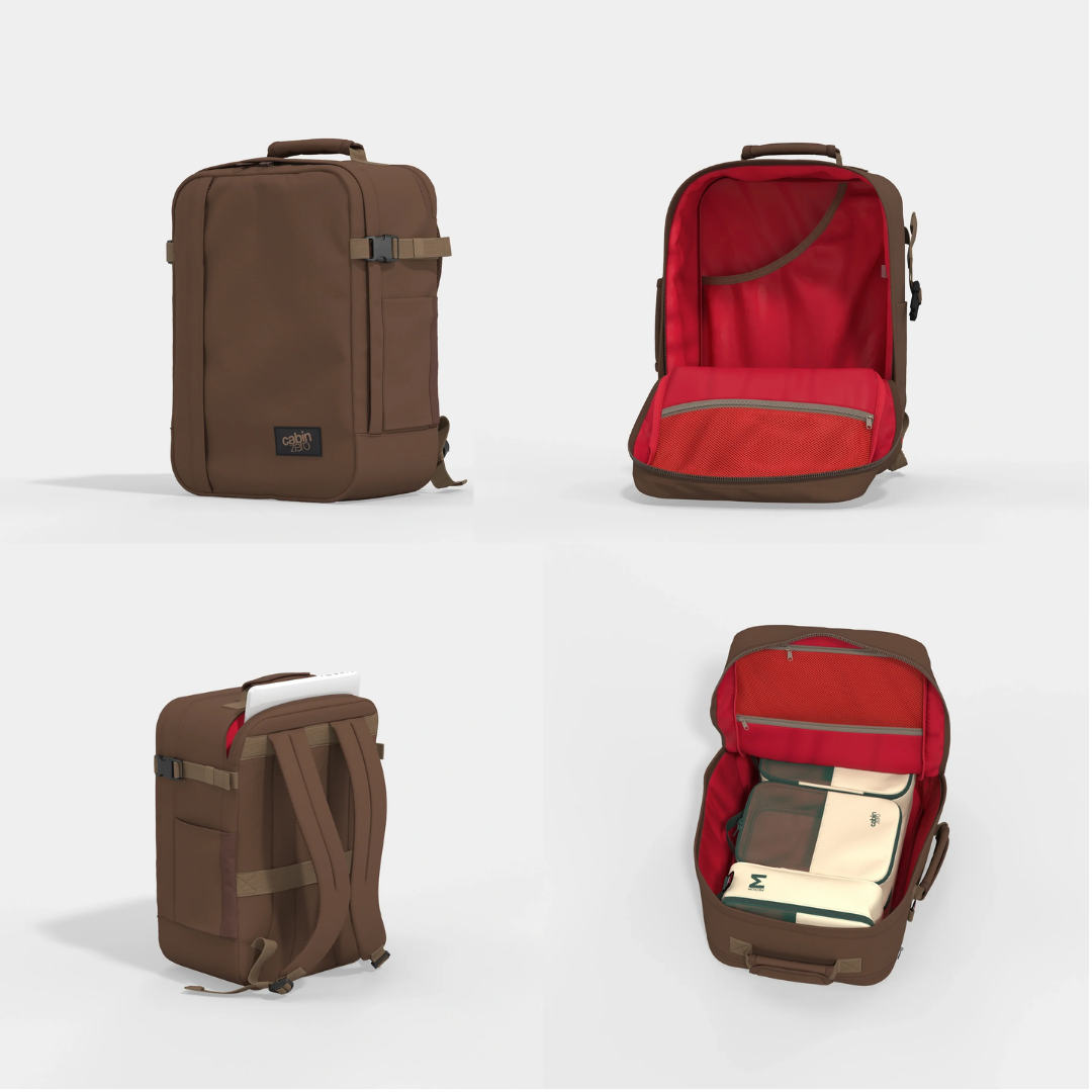 CabinZero Classic Tech 36L Backpack | Water-Resistant Carry-On Travel & Laptop Bag with OKOBAN Tag