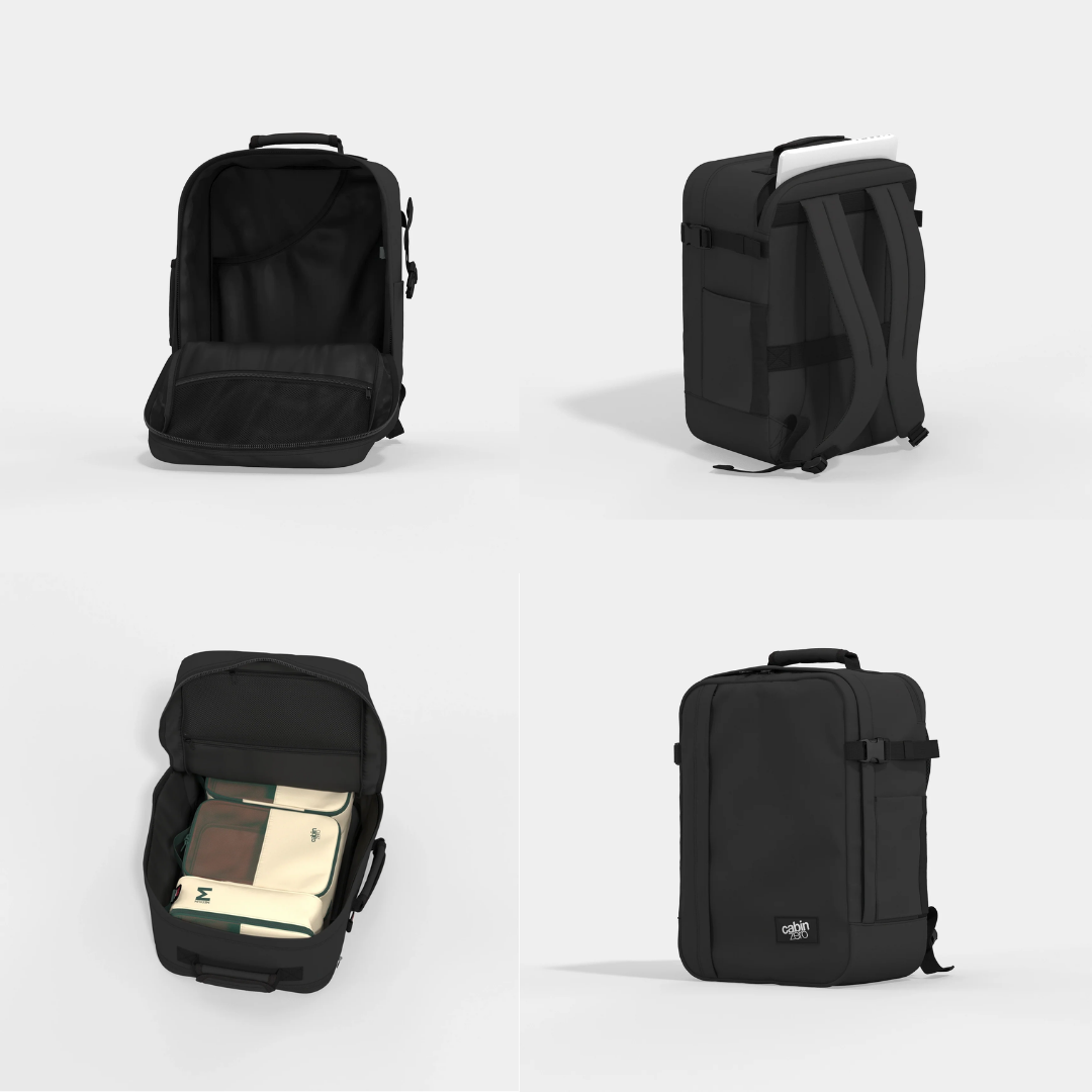 CabinZero Classic Tech 36L Backpack | Water-Resistant Carry-On Travel & Laptop Bag with OKOBAN Tag