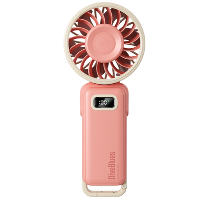 Diveblues 100-Speed Turbo Cooling Fan 4-in-1 Foldable Handheld Neck Desk Fan