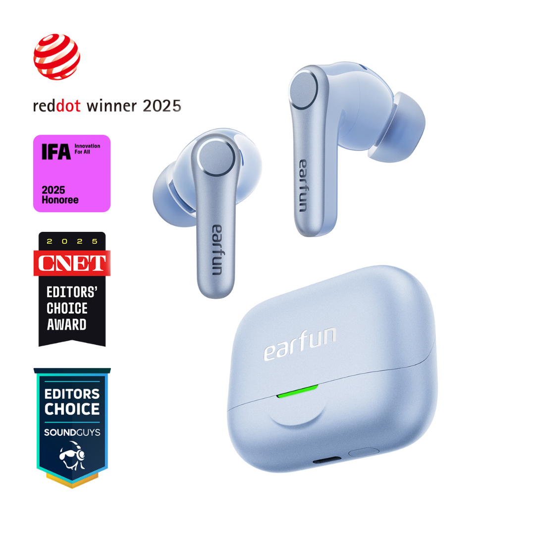 EarFun Air Pro 4+ Hi-Res ANC Earbuds | Bluetooth 6.0 Snapdragon Sound | AI Real-Time Translation & Auracast | Dual Hybrid Driver (1BA + 10mm DD) | 50dB Adaptive Noise Cancelling | 54H Playtime | IP55 Waterproof