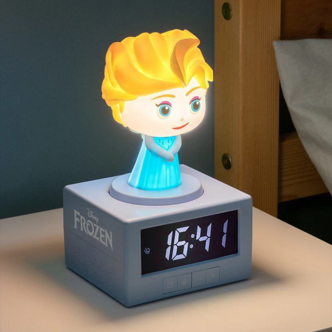 Elsa bedside clock 17cm kids digital alarm clock