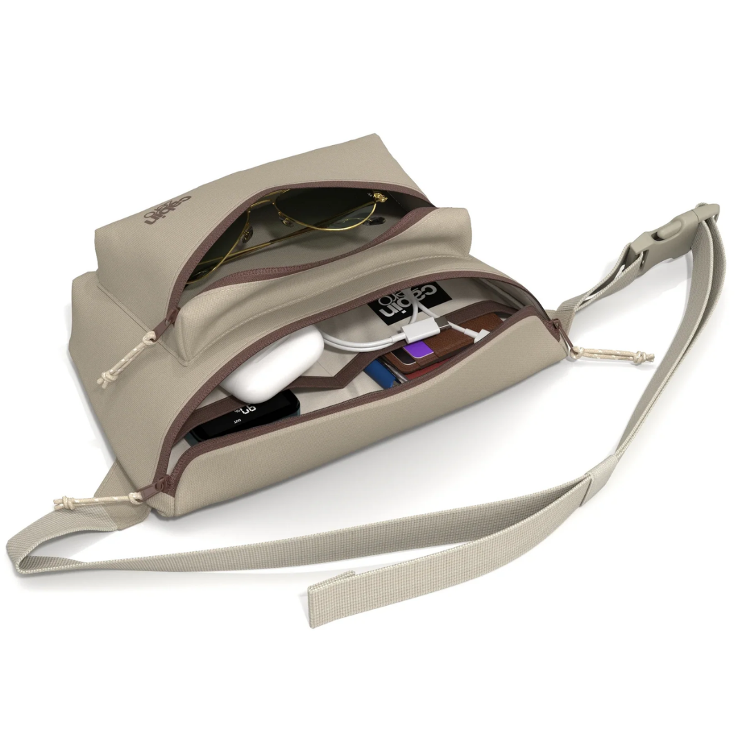 CabinZero Flicker Hip Pack 4L | Large Sustainable Crossbody Bag | RFID Blocking & Water-Resistant | Fits Small Tablets & E-Readers | 100% Recycled Travel Waist Bag - Shop Now!