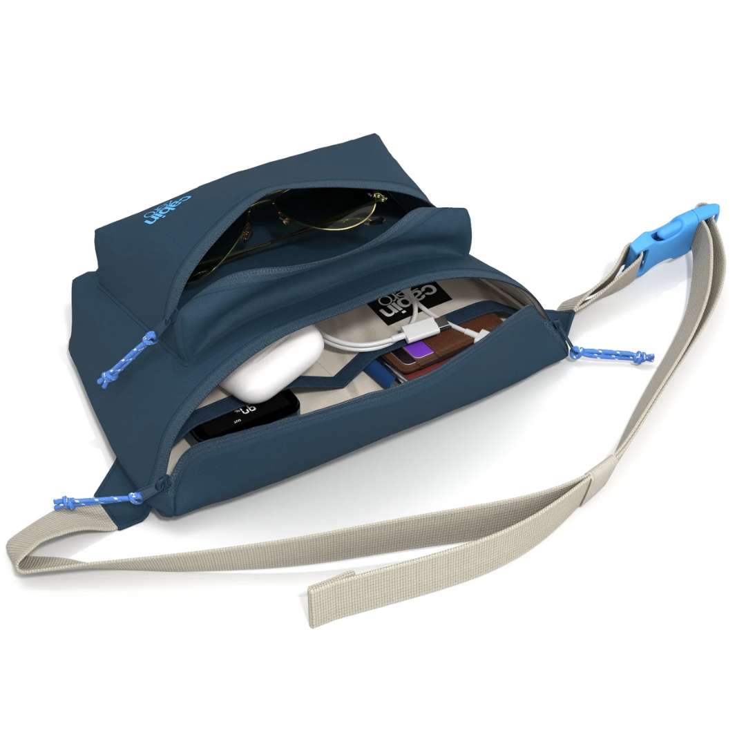 CabinZero Flicker Hip Pack 4L | Large Sustainable Crossbody Bag | RFID Blocking & Water-Resistant | Fits Small Tablets & E-Readers | 100% Recycled Travel Waist Bag - Shop Now!