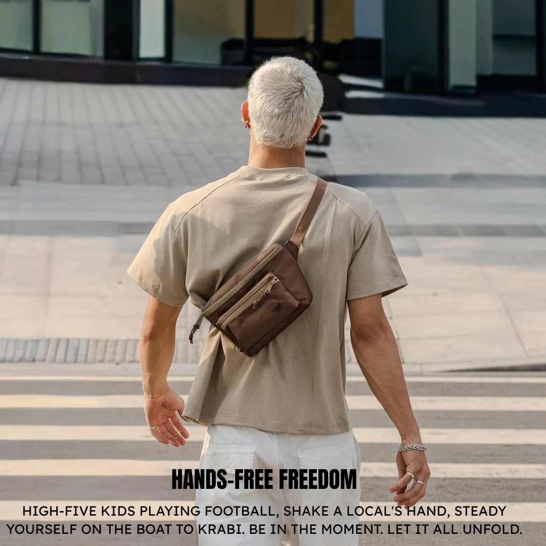 CabinZero Flicker Hip Pack 4L | Large Sustainable Crossbody Bag | RFID Blocking & Water-Resistant | Fits Small Tablets & E-Readers | 100% Recycled Travel Waist Bag - Shop Now!