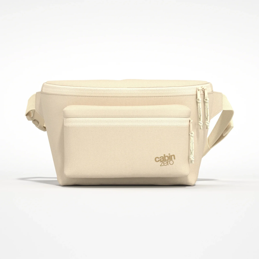 CabinZero Flicker Hip Pack 4L | Large Sustainable Crossbody Bag | RFID Blocking & Water-Resistant | Fits Small Tablets & E-Readers | 100% Recycled Travel Waist Bag - Shop Now!