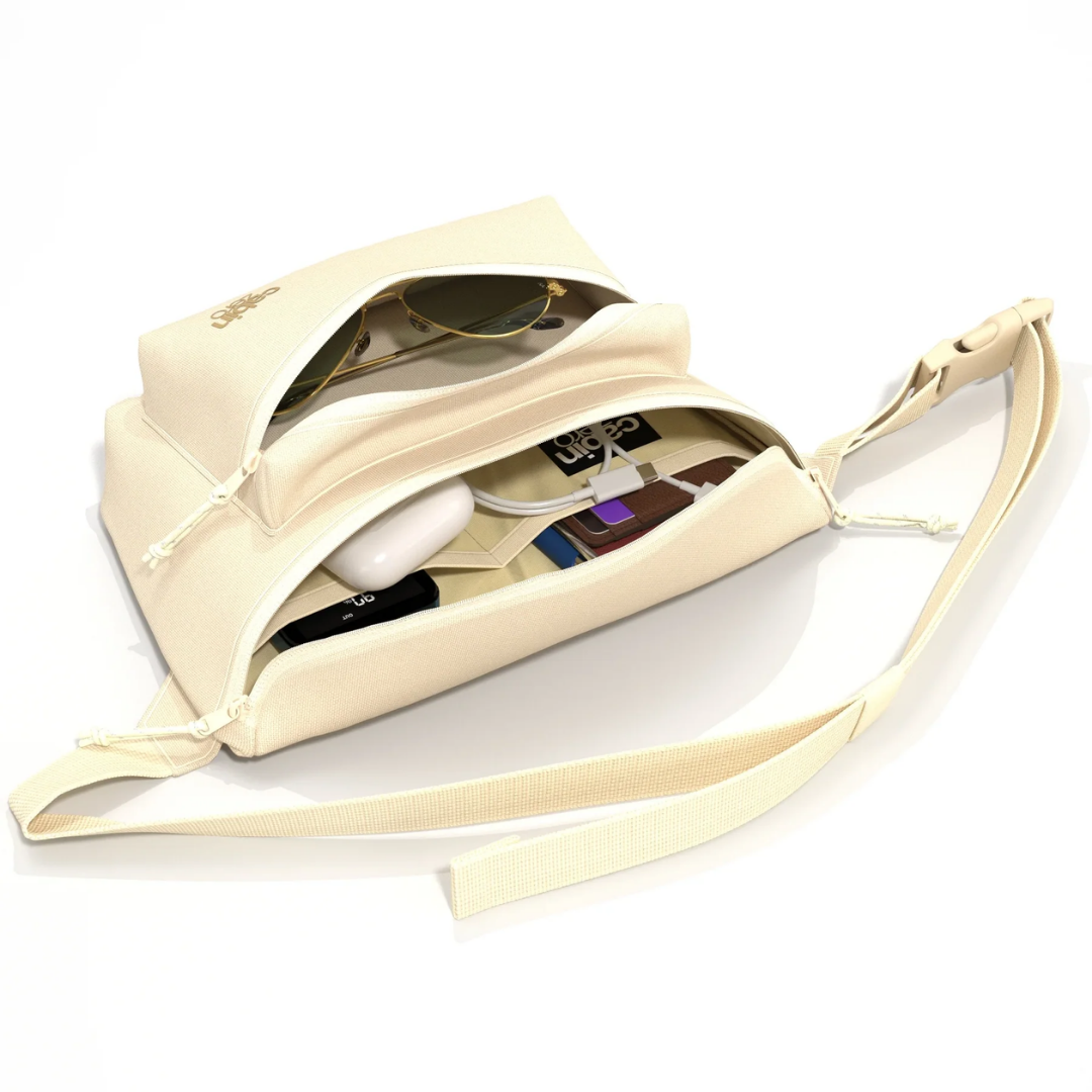 CabinZero Flicker Hip Pack 4L | Large Sustainable Crossbody Bag | RFID Blocking & Water-Resistant | Fits Small Tablets & E-Readers | 100% Recycled Travel Waist Bag - Shop Now!