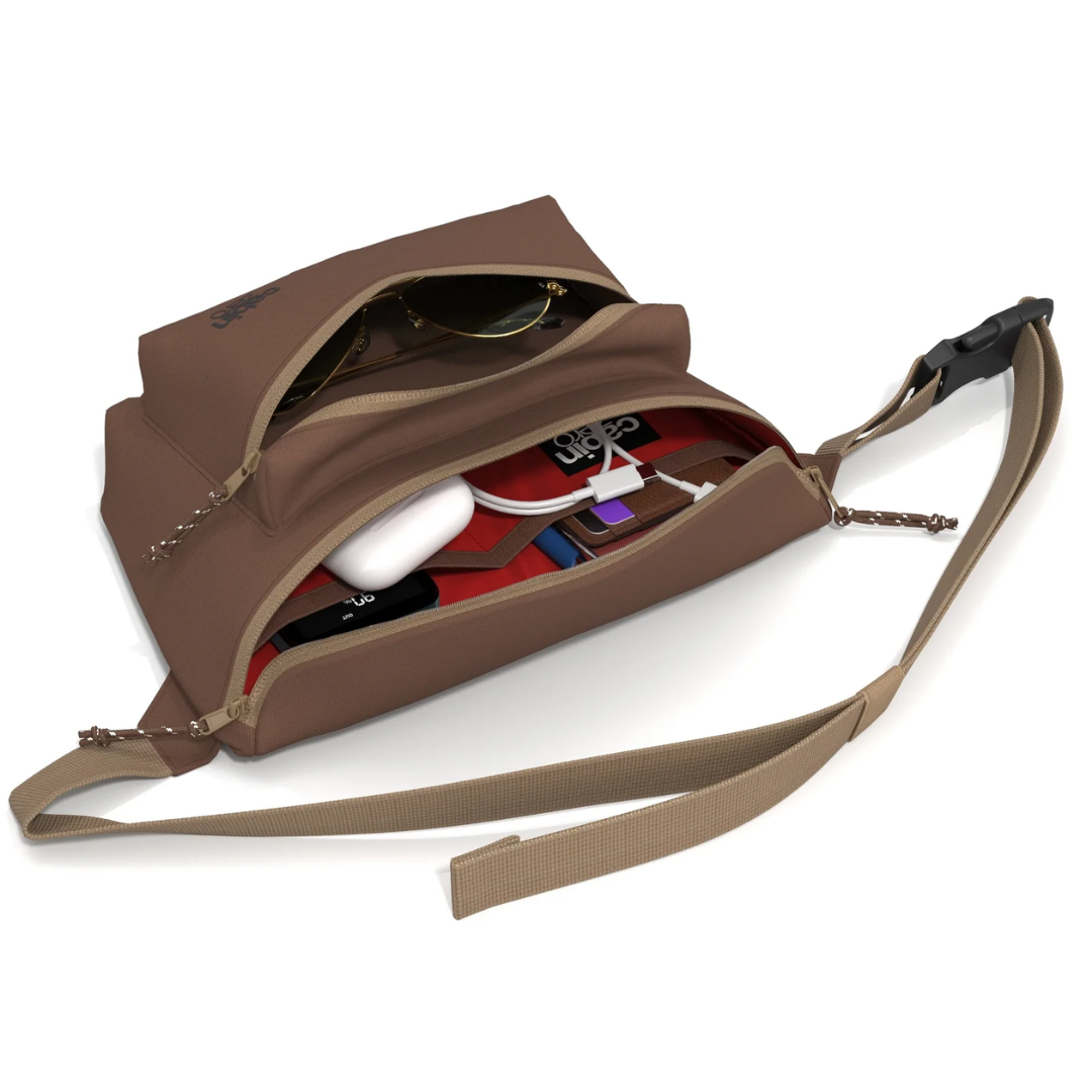 CabinZero Flicker Hip Pack 4L | Large Sustainable Crossbody Bag | RFID Blocking & Water-Resistant | Fits Small Tablets & E-Readers | 100% Recycled Travel Waist Bag - Shop Now!