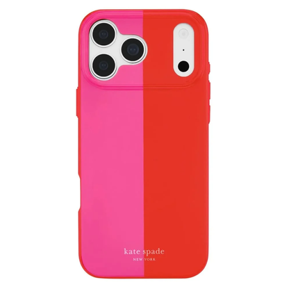 kate spade new york Racing Stripe Pop Pink MagSafe Case for iPhone 18 Pro Max 18 Pro Bold Stripe 12ft Drop Protection