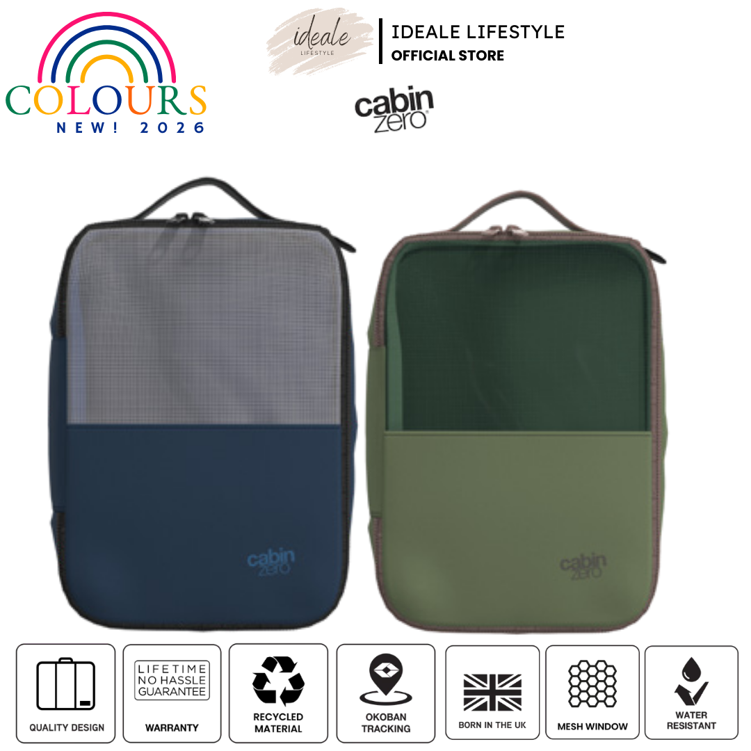 CabinZero LUX Premium Structured Packing Cube - Medium (5.5L) | Water-Resistant Travel Organizer with Okoban Tracking | Wrinkle-Free Eco-Friendly Luggage Bag - Shop Now!