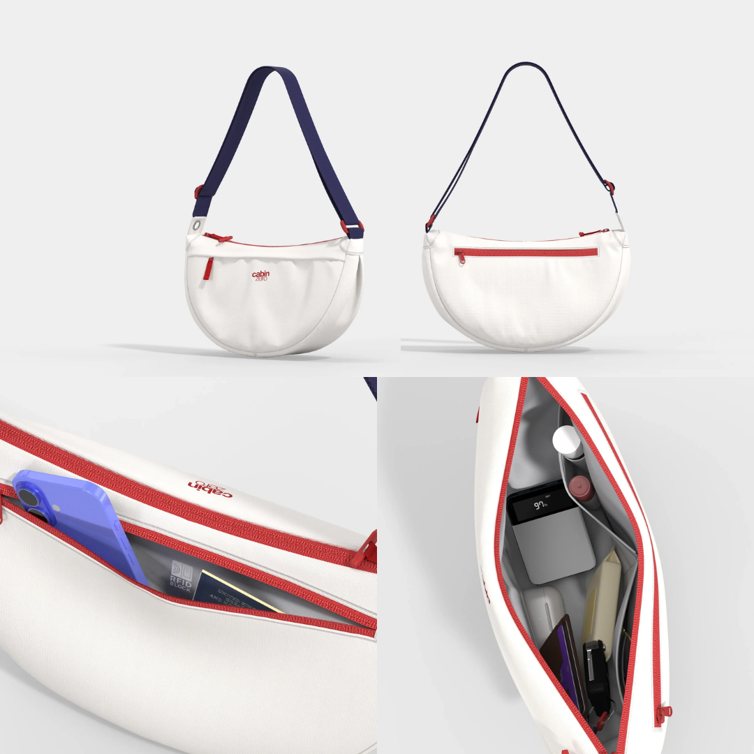CabinZero Moon Shoulder Bag | Lightweight RFID-Blocking Travel Crossbody & Sling (5L & 8L)