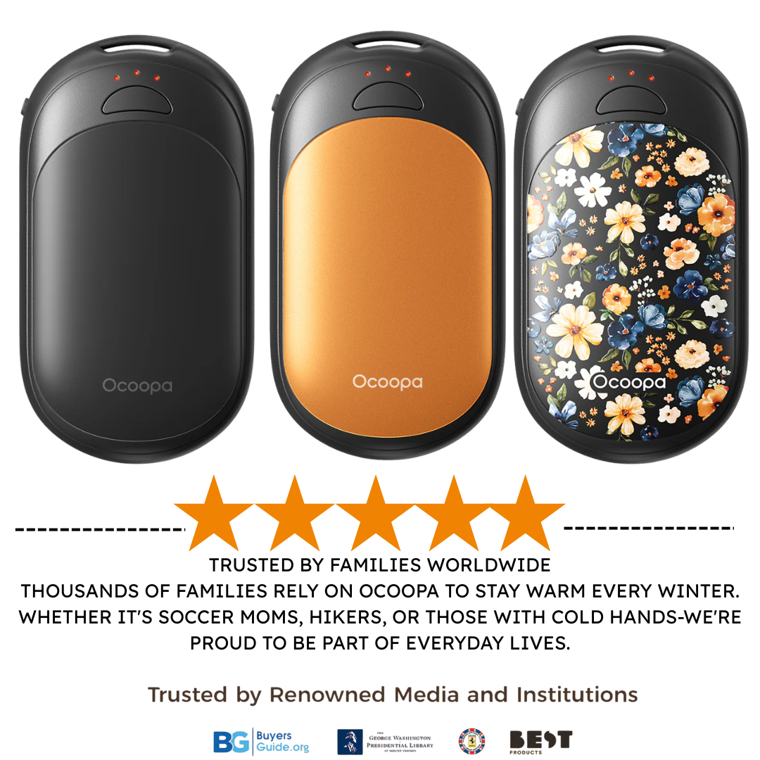 Ocoopa UT3 Lite Magnetic Rechargeable Hand Warmers (Twin Pack)