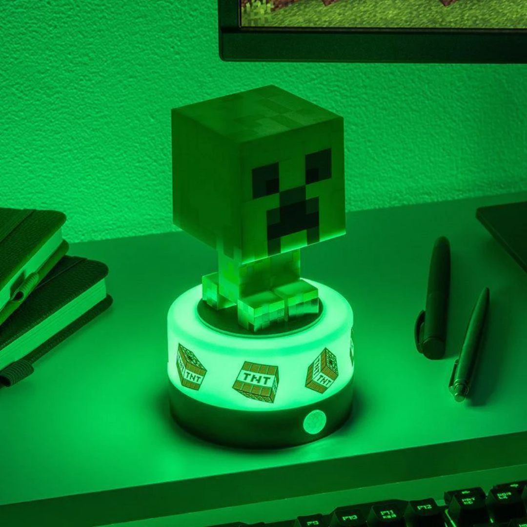 Official Minecraft Creeper room defender light with sound