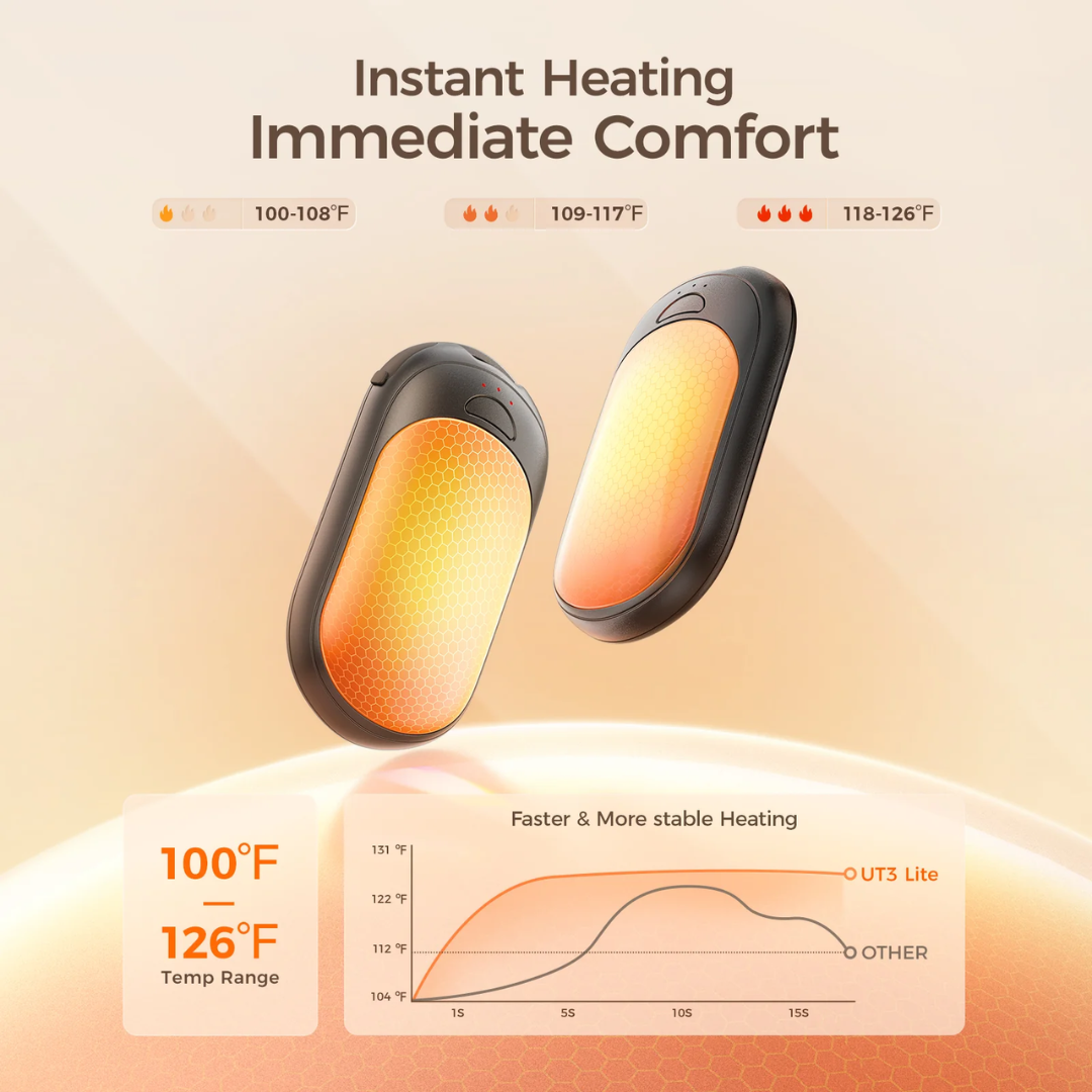 Portable electric pocket heater outdoor winter hand warmer