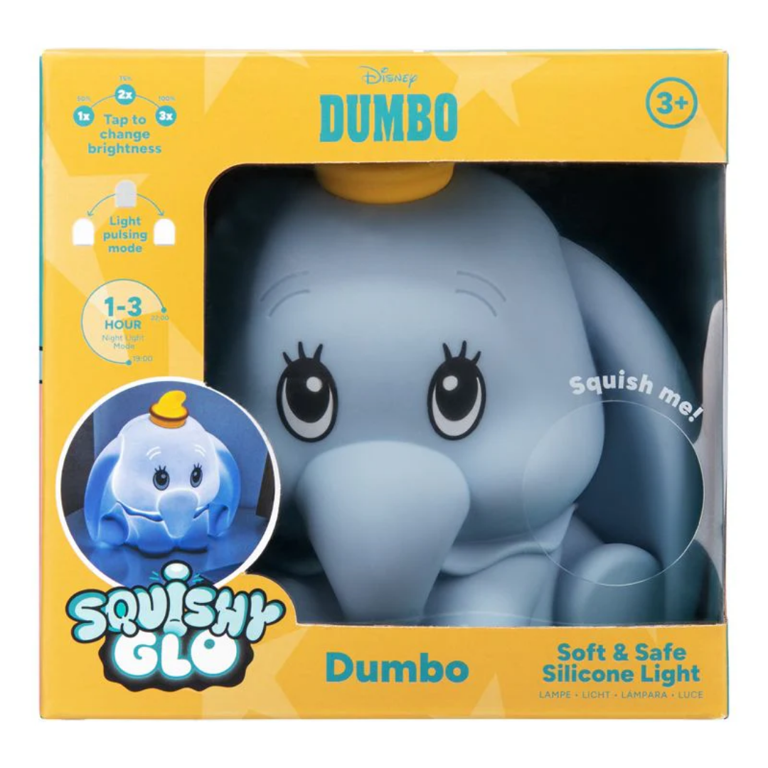 Soft elephant shaped kids night light tap control brightness