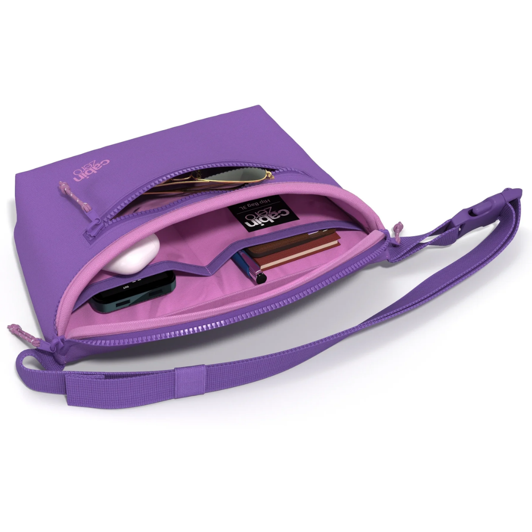 CabinZero Stinger Hip Pack 3L | Sustainable Recycled Crossbody Shoulder Bag | RFID Blocking & Water-Resistant | Fits iPad Mini | Travel Essential - Buy Now!