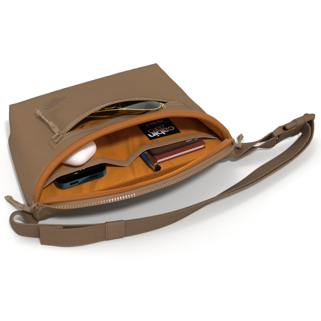 CabinZero Stinger Hip Pack 3L | Sustainable Recycled Crossbody Shoulder Bag | RFID Blocking & Water-Resistant | Fits iPad Mini | Travel Essential - Buy Now!