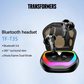 Transformers TF-T35 mecha-designed charging case and earbuds in a futuristic setting-2