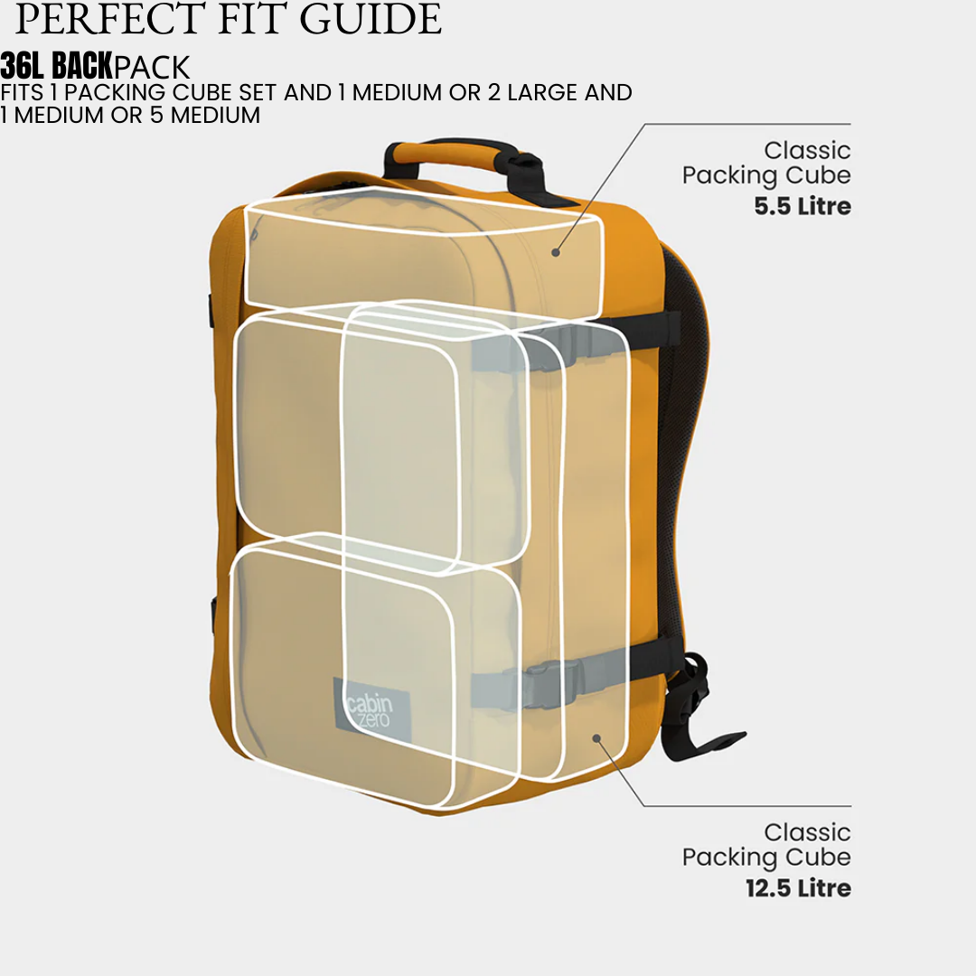CabinZero Ultralight Packing Cube Medium 5.5L | Recycled Ripstop Nylon Travel Organizer | Water-Resistant & Sustainable | Ultra Lightweight 30g Bag Organizer - Shop Now!