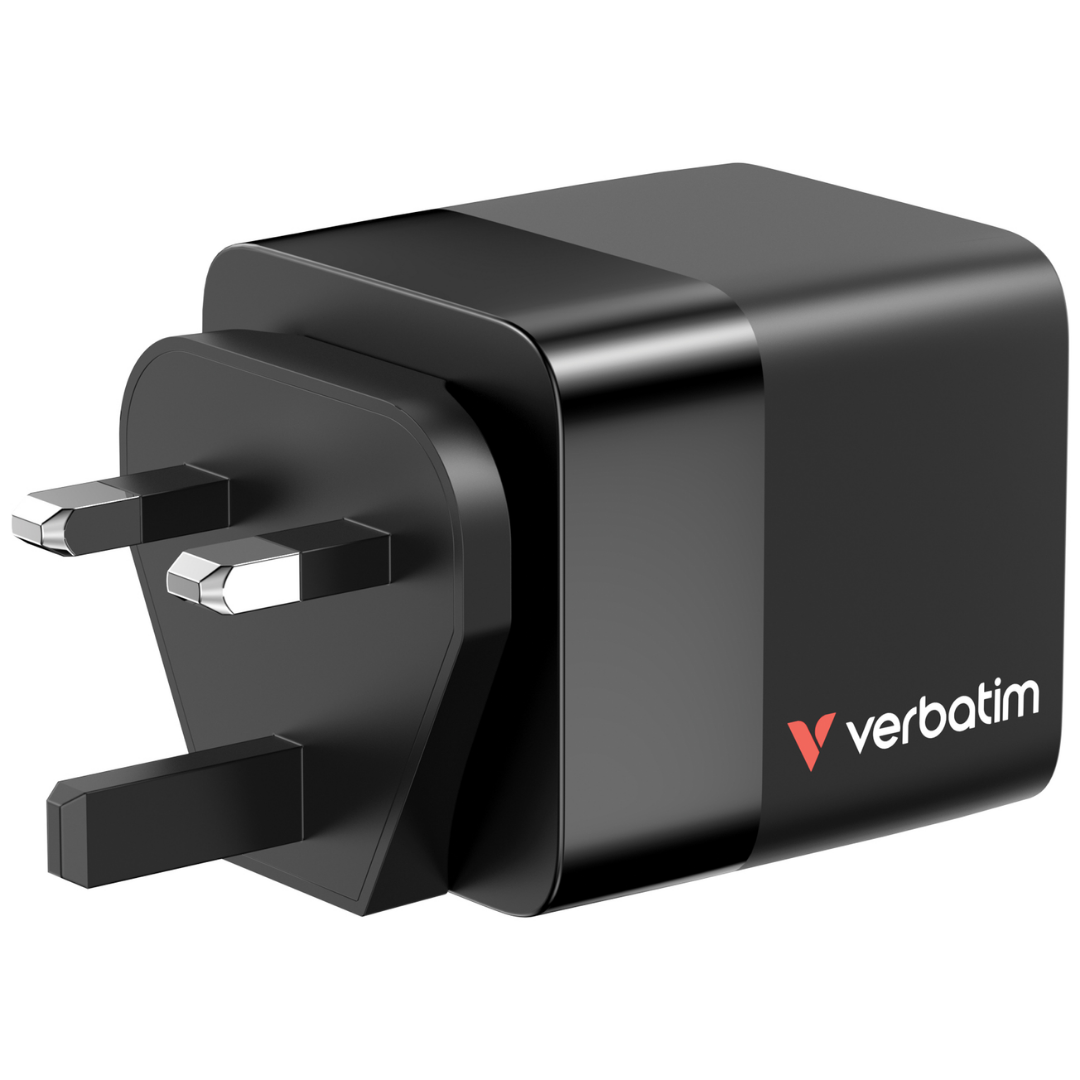 Verbatim GaN charger UK EU plug adapters