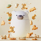 Asobu Bestie vacuum insulated stainless steel food container in bear design, surrounded by playful animal-shaped cookies, 600ml, ideal for kids’ snacks and lunches.