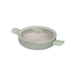 BergHOFF Balance 26cm sage green 2-handle ceramic non-stick sauté pan with glass lid on white background.
