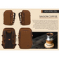 CabinZero ADV Pro 32L backpack in Saigon Coffee brown, durable water-resistant travel bag with padded straps and urban explorer design inspired by Vietnamese coffee culture