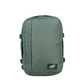 CabinZero Classic 32L green travel backpack front view, spacious carry-on cabin bag ideal for minimalist travel and daily adventures.