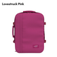 CabinZero Classic 44L travel cabin bag in Lovestruck Pink color, ideale lifestyle product image for bold and stylish travel
